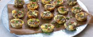 Mini Quiches With Bacon & Mushrooms